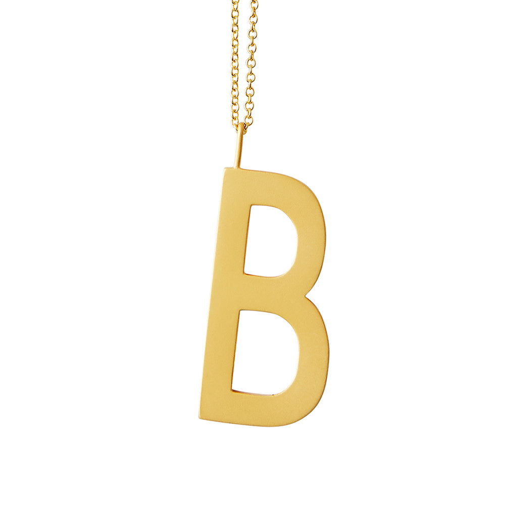 Design Letters Design Letters Archetypes vedhæng, forgyldt - 30 mm. - Bahne
